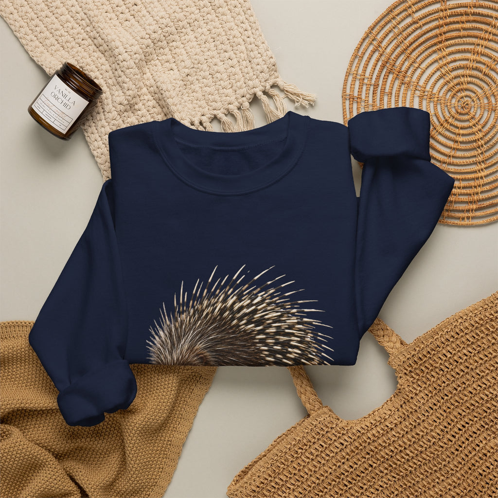 Porcupine Illustration Crewneck Sweatshirt