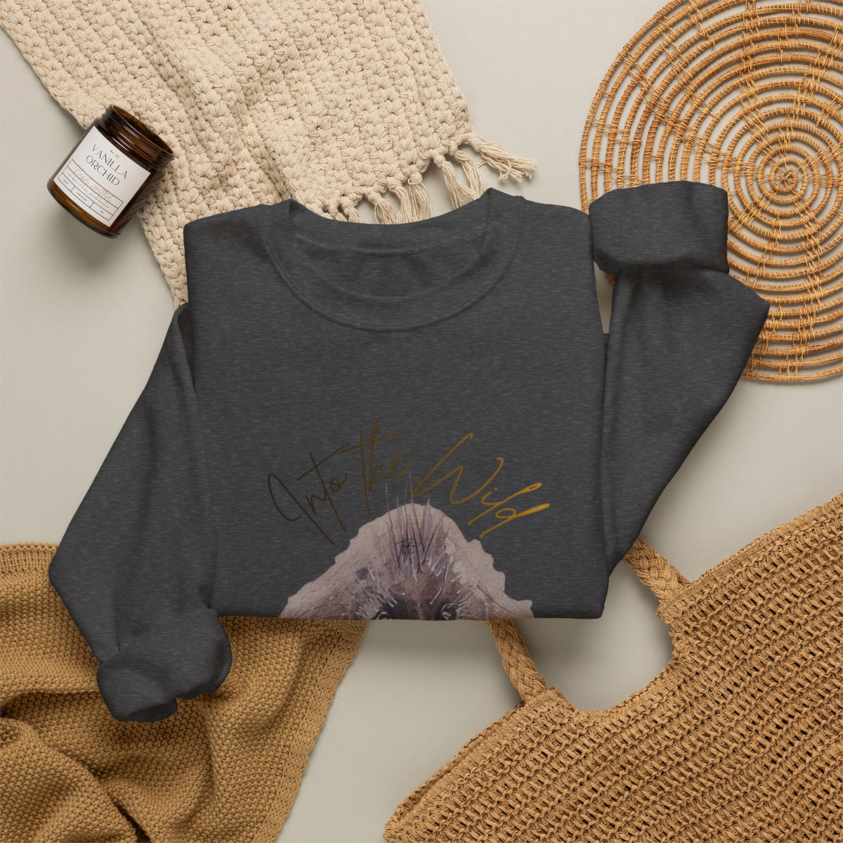 Into the Wild Sweatshirt — 'Into the Wild' Porcupine Graphic Crewneck
