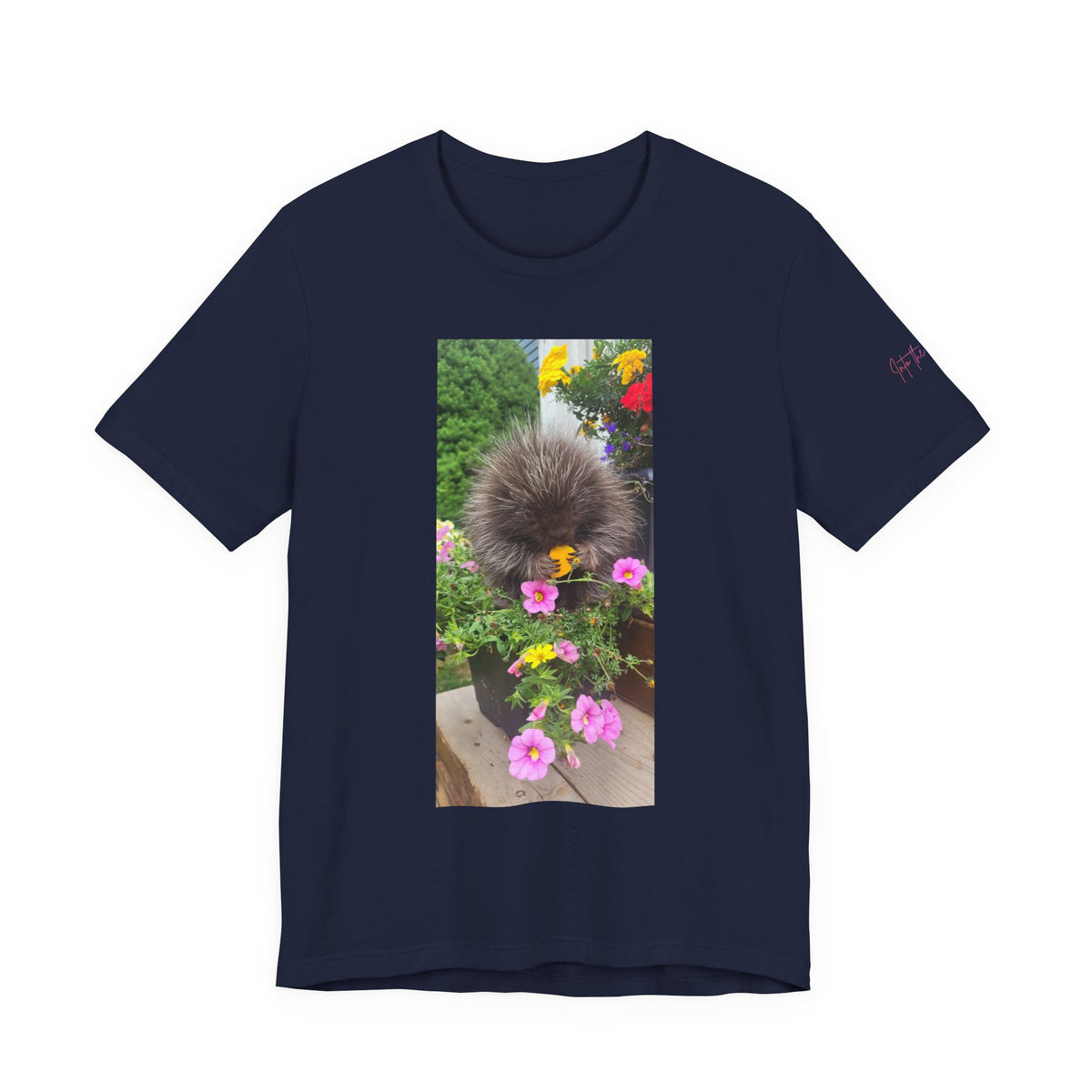 Porcupine with Flowers T-Shirt |