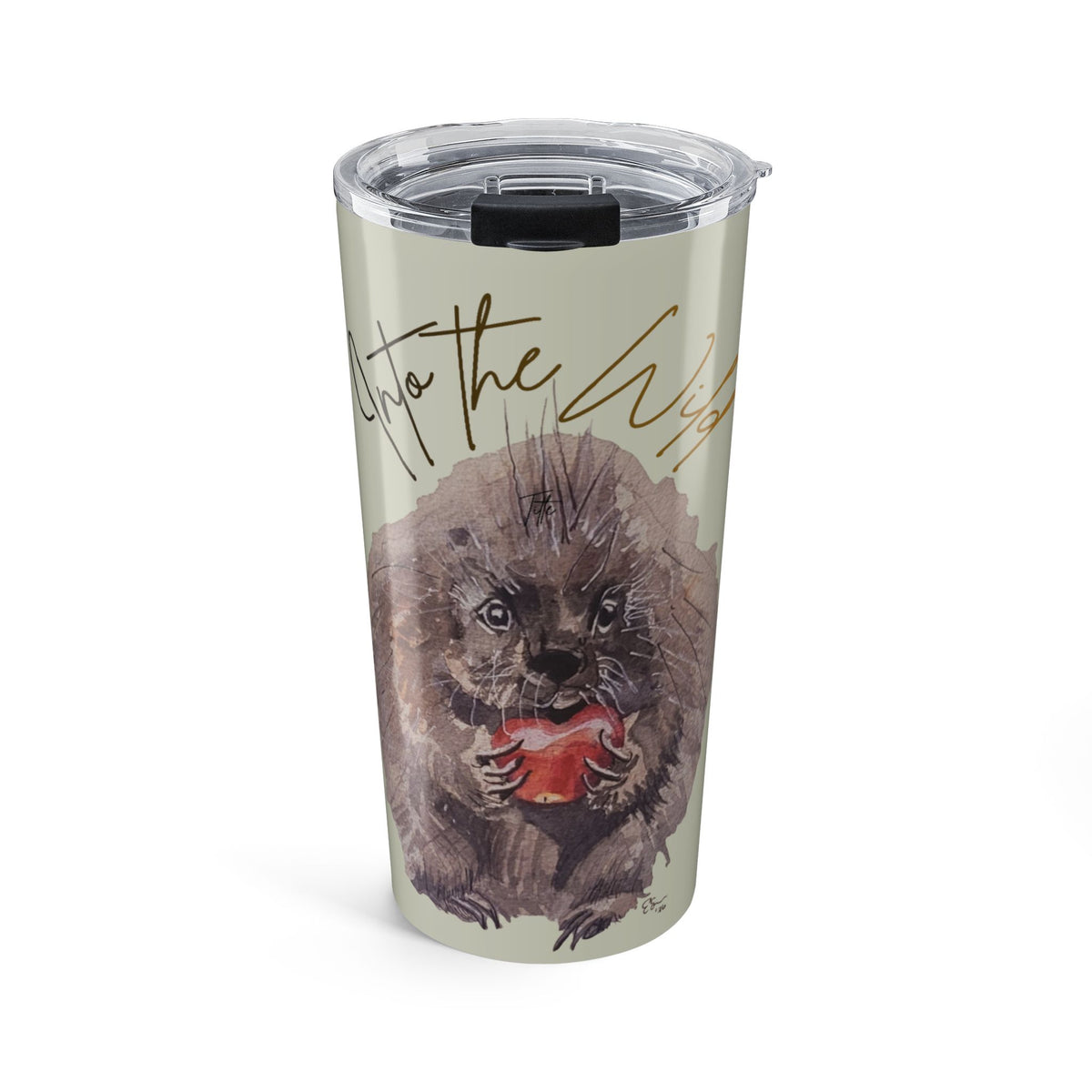Into the Wild Tumbler 20oz | Cute Wildlife Illustration
