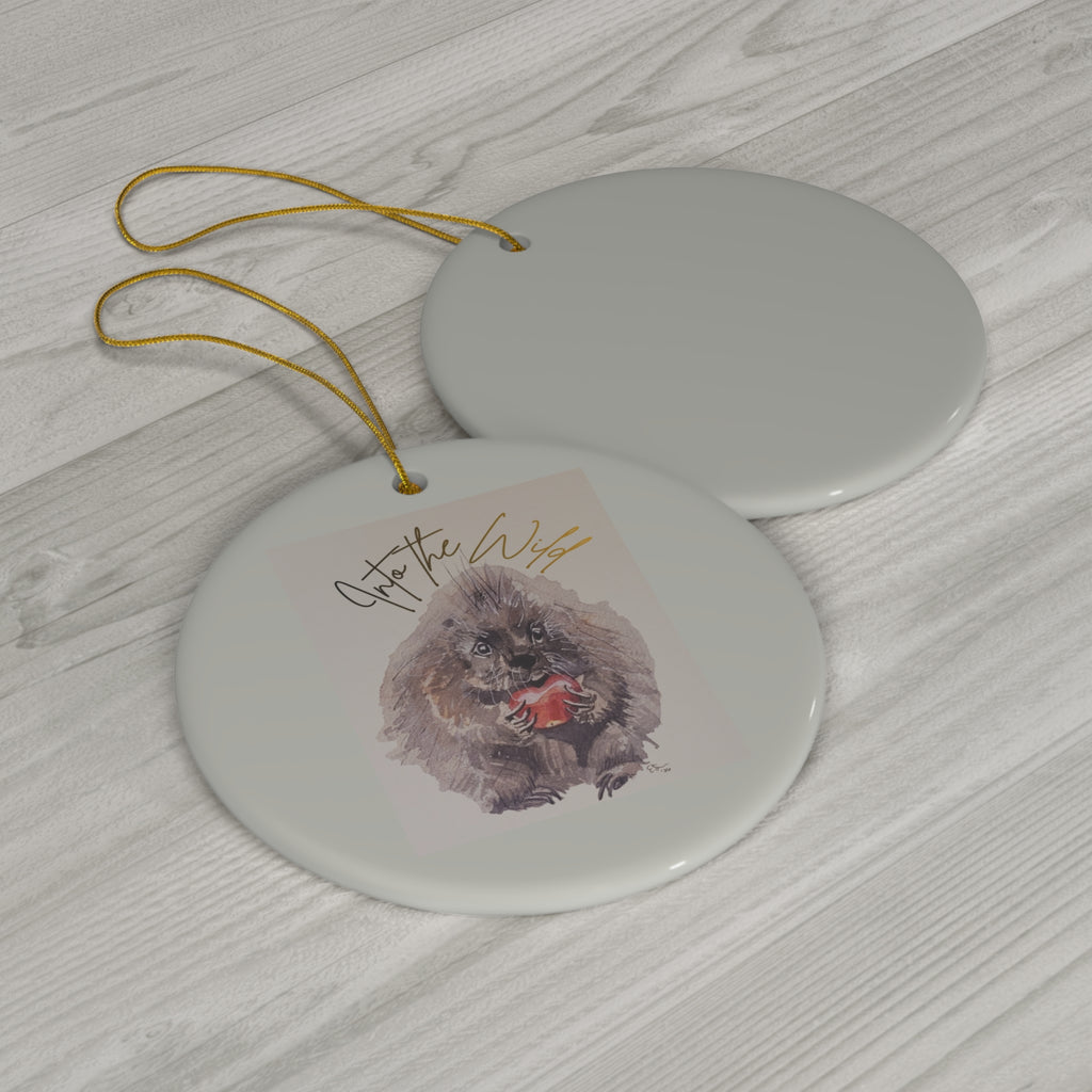 Into the Wild Porcupine Holiday Tree Decoration