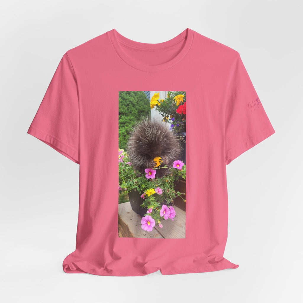 Porcupine with Flowers T-Shirt |