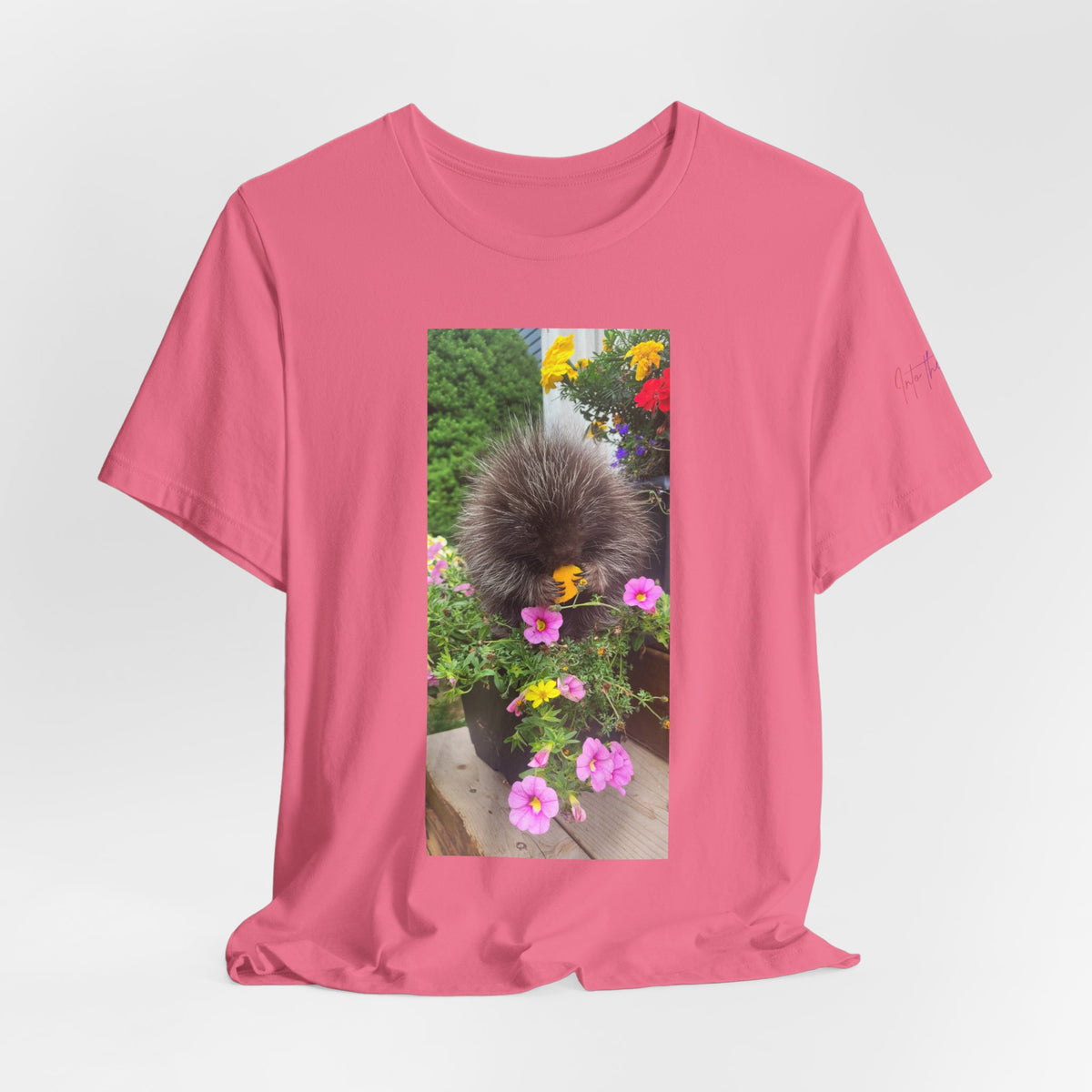 Porcupine with Flowers T-Shirt |