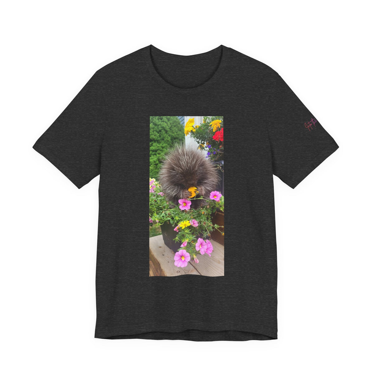 Porcupine with Flowers T-Shirt |