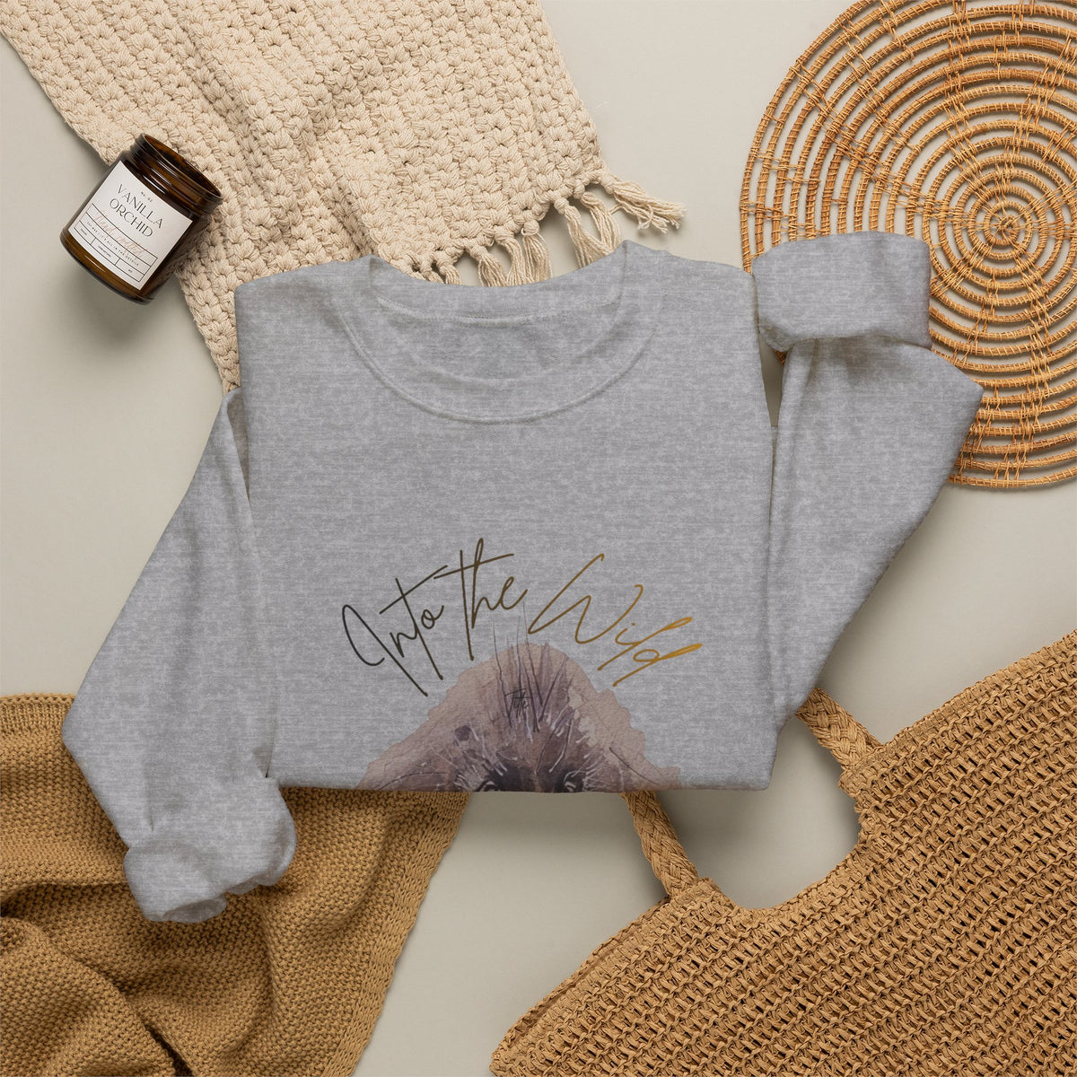 Into the Wild Sweatshirt — 'Into the Wild' Porcupine Graphic Crewneck