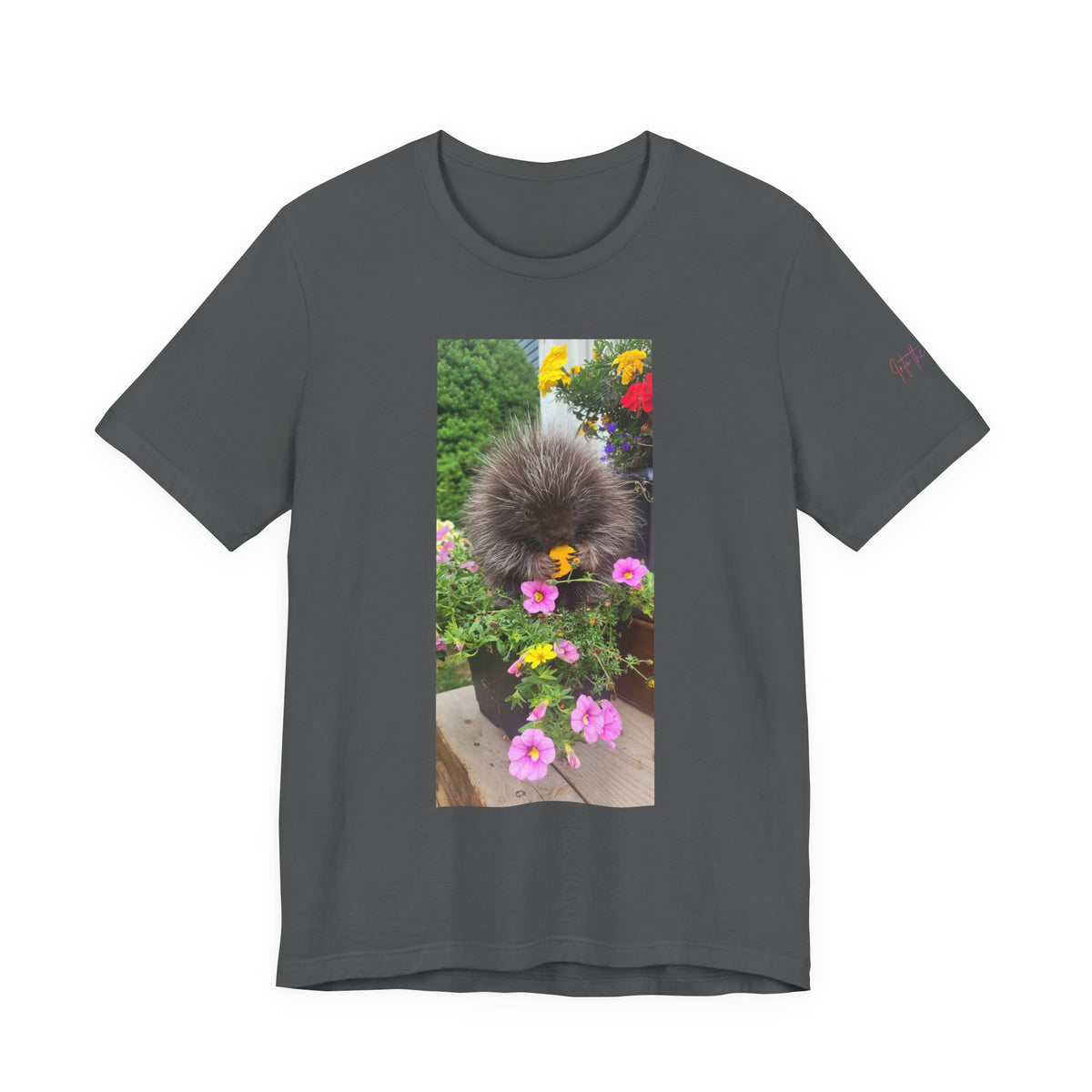 Porcupine with Flowers T-Shirt |