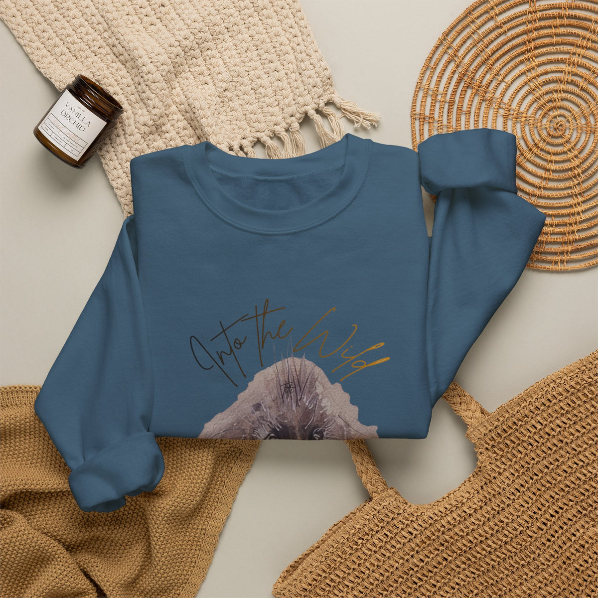 Into the Wild Sweatshirt — 'Into the Wild' Porcupine Graphic Crewneck