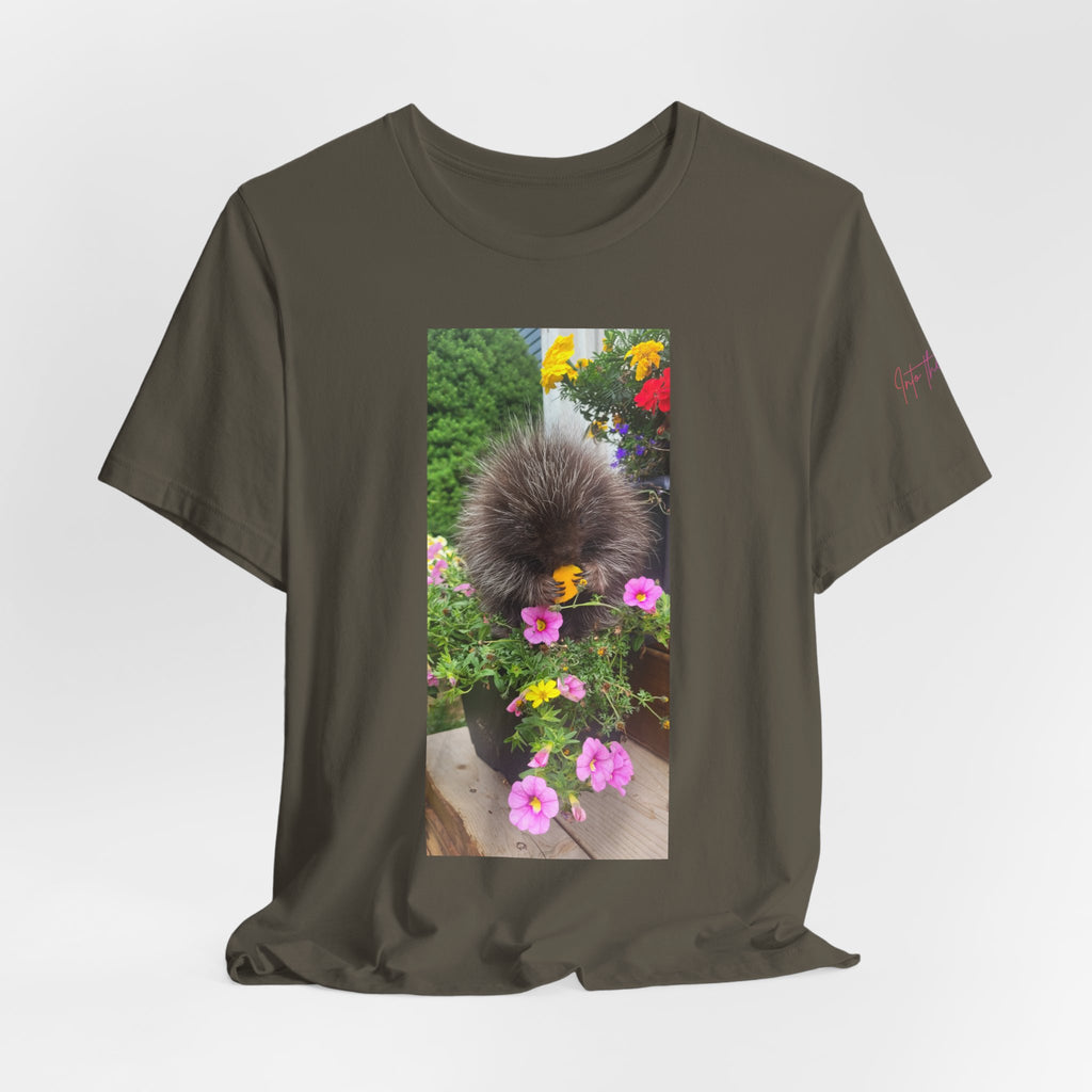 Porcupine with Flowers T-Shirt |