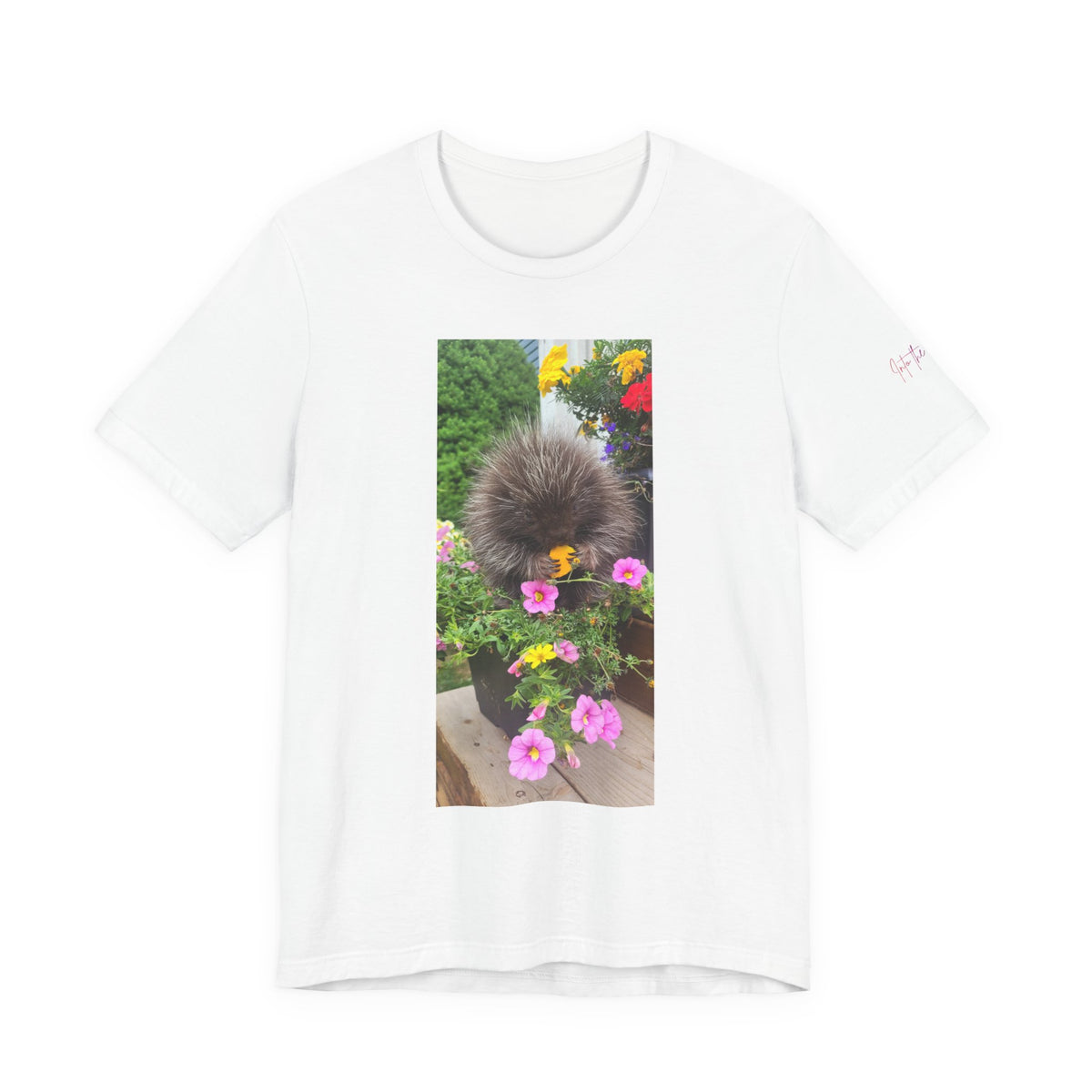 Porcupine with Flowers T-Shirt |