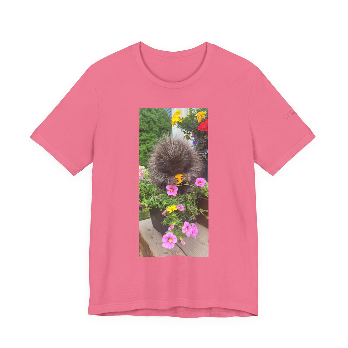 Porcupine with Flowers T-Shirt |