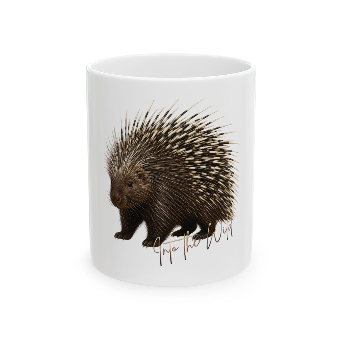 Porcupine Ceramic Mug – Cute Wildlife Coffee Cup (11oz & 15oz)