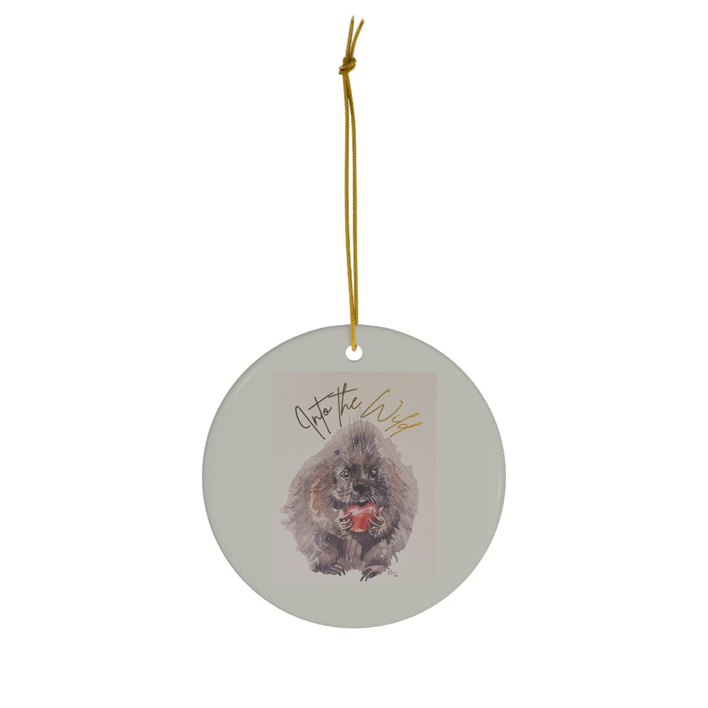 Into the Wild Porcupine Holiday Tree Decoration