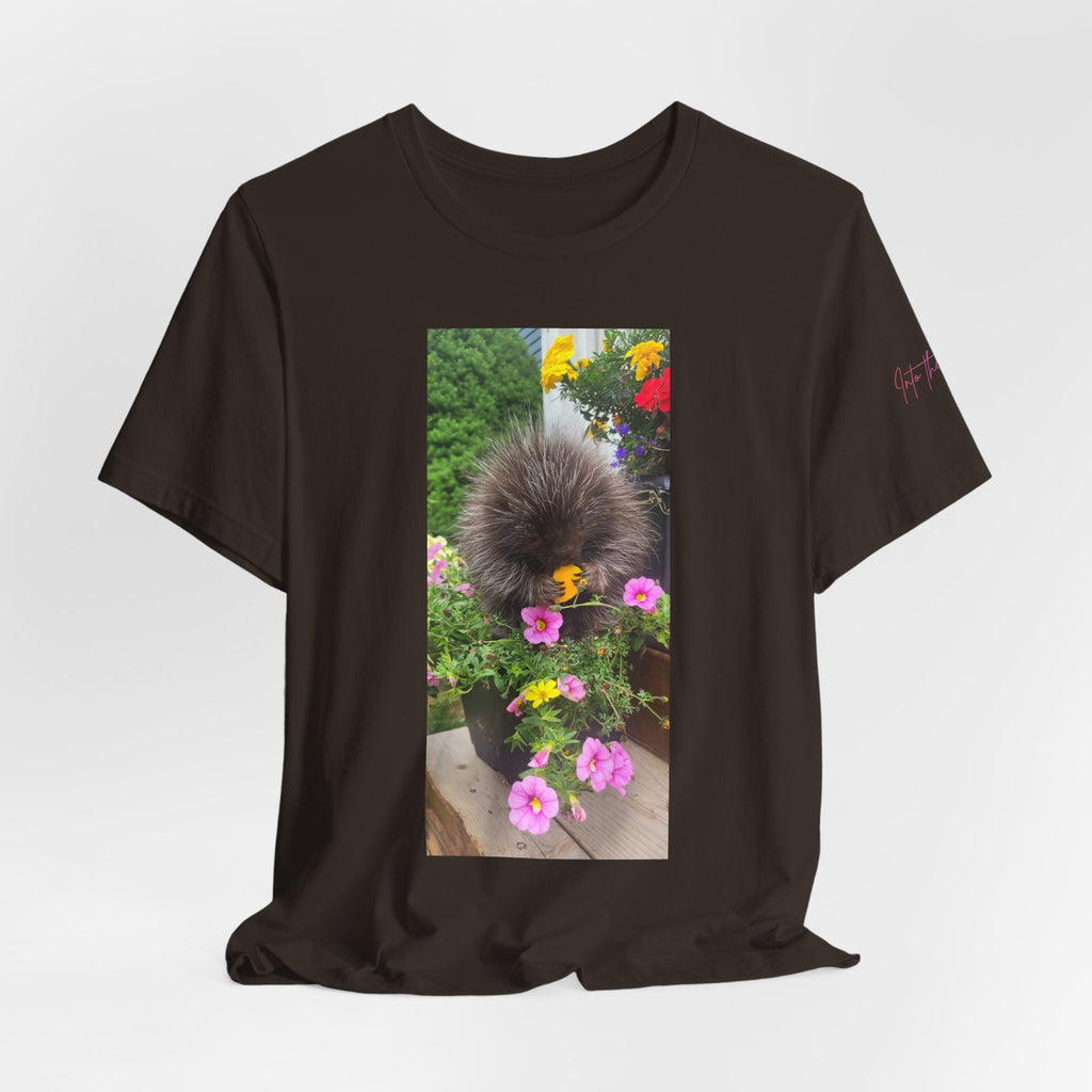 Porcupine with Flowers T-Shirt |