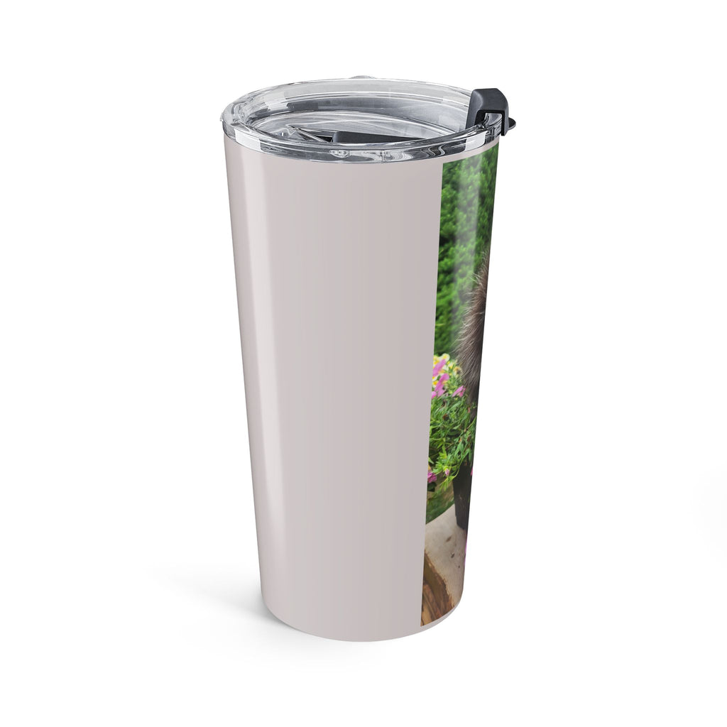 20oz Photo Tumbler — Tiny Tunia in Flower Pot Travel Mug