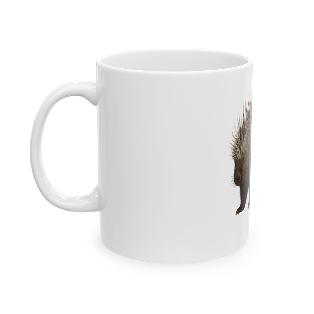 Porcupine Ceramic Mug – Cute Wildlife Coffee Cup (11oz & 15oz)