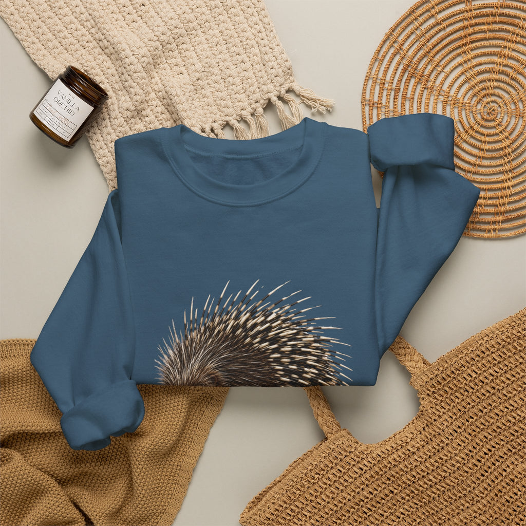 Porcupine Illustration Crewneck Sweatshirt