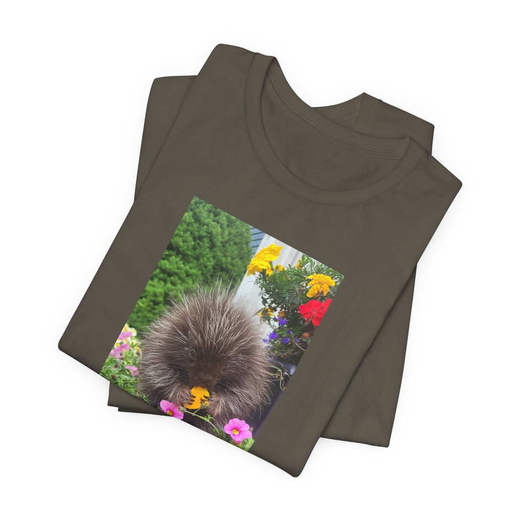 Porcupine with Flowers T-Shirt |