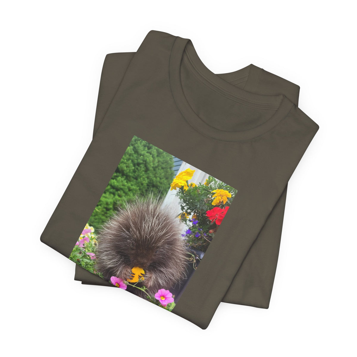 Porcupine with Flowers T-Shirt |