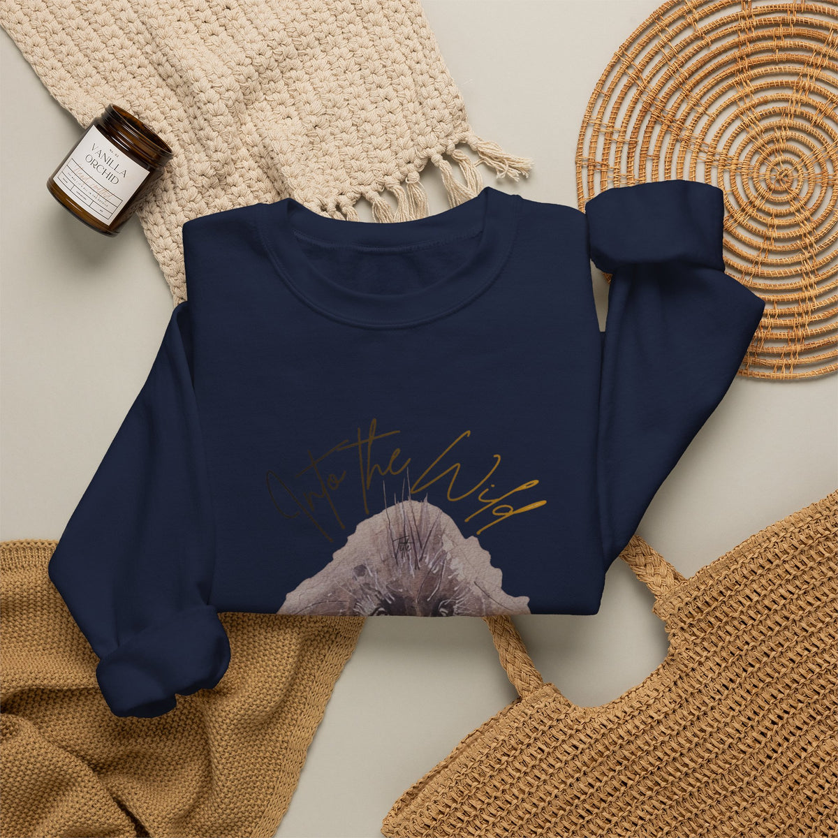 Into the Wild Sweatshirt — 'Into the Wild' Porcupine Graphic Crewneck